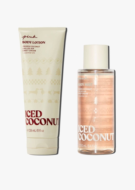 Набір Iced Coconut Victoria's Secret Pink 1159797671 (Молочний, One size)