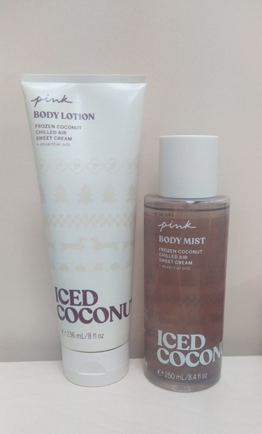 Набір Iced Coconut Victoria's Secret Pink 1159797671 (Молочний, One size)