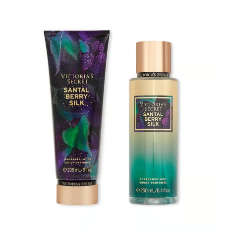 Набір для тіла Santal Berry Silk Victoria's Secret спрей та лосьйон 1159797934 (Фіолетовий, 250/236 ml)