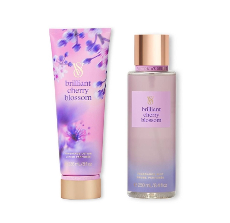 Набір для тіла Brilliant Cherry Blossom Victoria's Secret міст та лосьйон 1159801249 (Бузковий, 250/236 ml)