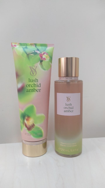 Набір для тіла Lush Orchid Amber Victoria's Secret міст та лосьйон 1159801253 (М'ятний, 250/236 ml)