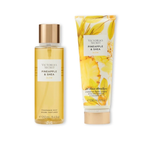 Набір для тіла Pineapple & Shea від Victoria Secret 1159802178 (Жовтий, 236 ml/250 ml) 1159802178 (Жовтий, 250/236 ml)