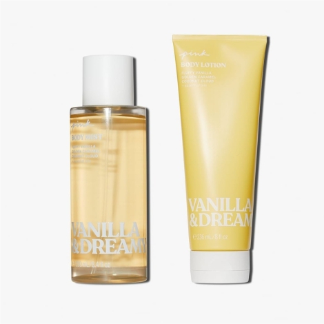 Набор для тела Vanilla & Dreamy от Victoria’s Secret Pink 1159802434 (Желтый, 236 ml/250 ml)