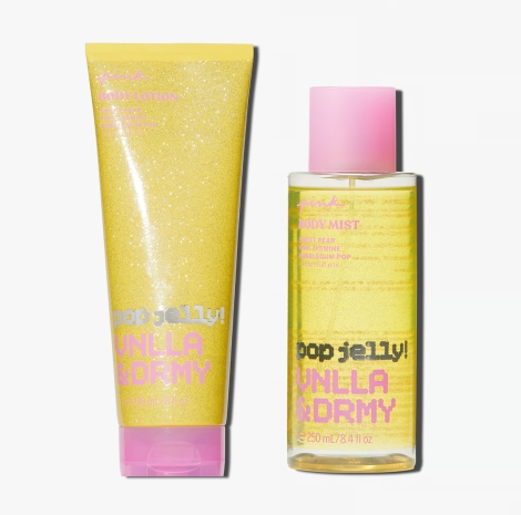 Набір для тіла Pop Jelly! Vanilla & Dreamy від Victoria's Secret Pink міст та лосьйон 1159802788 (Жовтий, 250/236 ml)