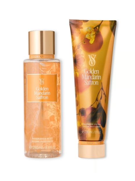 Набор для тела Golden Mandarin Saffron Victoria’s Secret мист и лосьон 1159814144 (Оранжевый, 236 ml/250 ml)