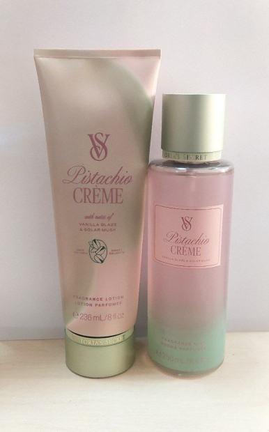 Набор для тела Pistachio Creme Victoria’s Secret мист и лосьон 1159814302 (Зеленый, 236 ml/250 ml)