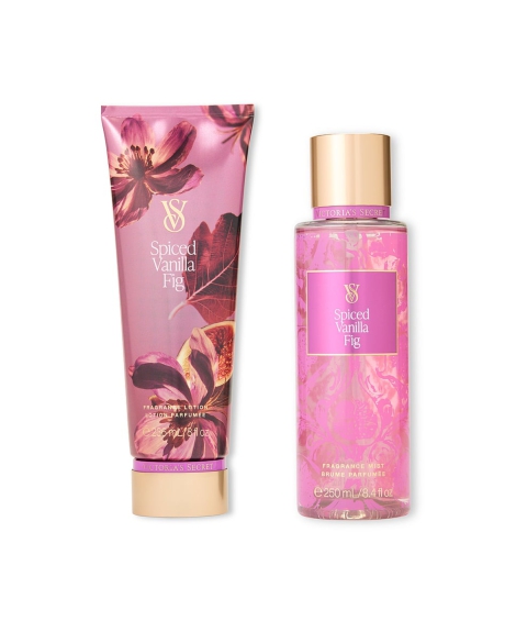 Набор для тела Spiced Vanilla Fig Victoria’s Secret мист и лосьон 1159814312 (Розовый, 236 ml/250 ml)