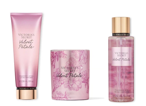 Набор Velvet Petals Victoria’s Secret мист, лосьон и свеча 1159818268 (Розовый One size)