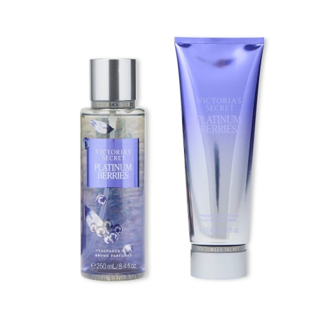 Набор для тела Platinum Berries Victoria’s Secret мист и лосьон 1159820061 (Синий 236 ml/250 ml)