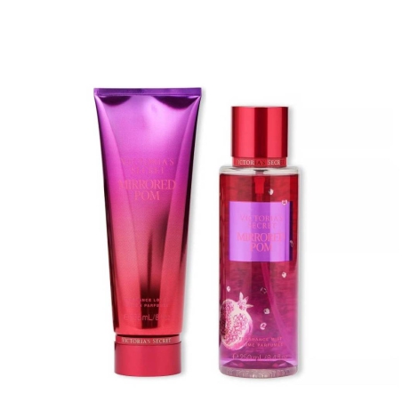 Набір для тіла Mirrored Pom Victoria's Secret міст та лосьйон 1159823890 (Червоний 236 ml/250 ml)