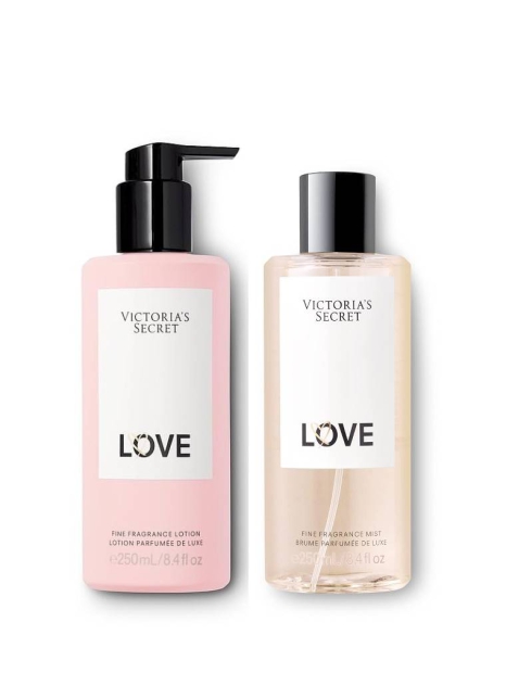 Набор для тела Love Victoria’s Secret мист и лосьон 1159825102 (Розовый 250 ml/250 ml)