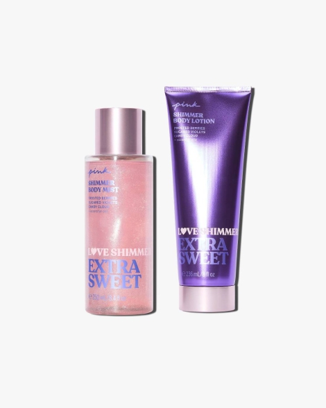 Набір для тіла Love Shimmer Extra Sweet від Victoria&#39;s Secret Pink 1159825680 (Фіолетовий 236 ml/250 ml)