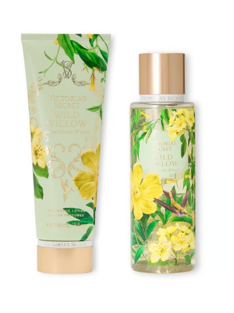 Набір для тіла Wild Willow Victoria&#39;s Secret міст та лосьйон 1159827557 (Зелений 236 ml/250 ml)