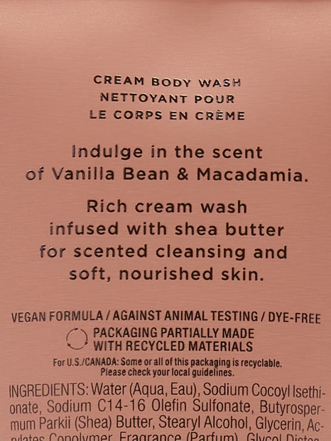 Великий набір для тіла Vanilla Bean & Macadamia від Victoria's Secret 1159827623 (Коричневий One Size)