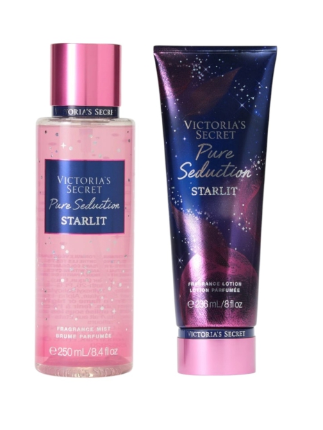 Набор для тела  Pure Seduction Starlit Victoria’s Secret мист и лосьон 1159828301 (Розовый 236 ml/250 ml)