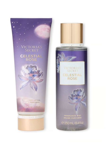 Набор для тела Celestial Rose Victoria’s Secret мист и лосьон 1159829424 (Синий 236 ml/250 ml)