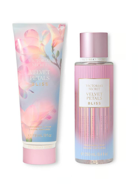 Набор для тела Velvet Petals Bliss Victoria’s Secret мист и лосьон 1159831341 (Сиреневый 236 ml/250 ml)