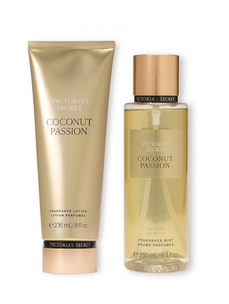 Набор для тела Coconut Passion Victoria’s Secret мист и лосьон 1159831362 (Золотистый 236 ml/250 ml)