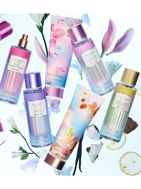 Набор для тела Bare Vanilla Bliss Victoria’s Secret мист и лосьон 1159831410 (Золотистый 236 ml/250 ml)