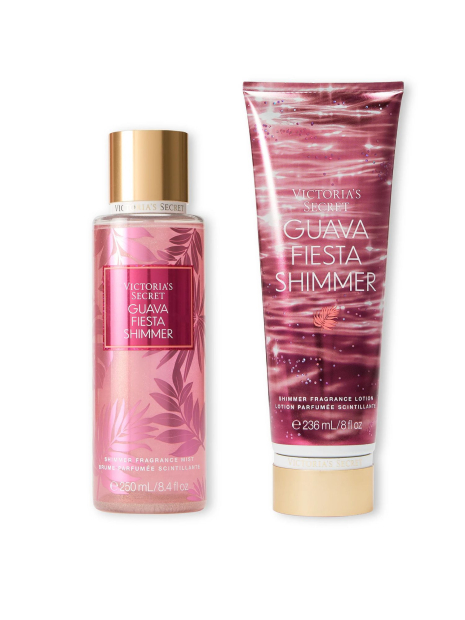 Набор для тела Guava Fiesta Shimmer Victoria’s Secret мист и лосьон 1159832279 (Розовый 236 ml/250 ml)