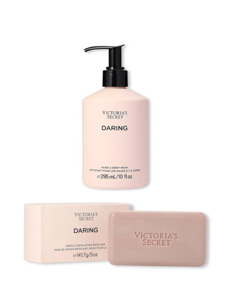 Набор Daring Victoria’s Secret парфюмированное жидкое и твердое мыло 1159832893 (Бежевый One Size)