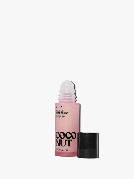 Набор для тела Coconut Victoria’s Secret хайлайтерное масло и дезодорант 1159836970 (Розовый 236 ml/50 ml)