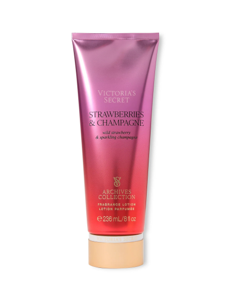 Набір Victoria's Secret Strawberries & Champagne лосьйон та міст 1159837423 (Рожевий 236 ml/250 ml)