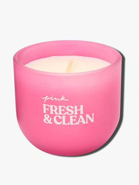 Набір Fresh & Clean Victoria's Secret Pink міст, лосьйон та свічка 1159837976 (Рожевий One size)