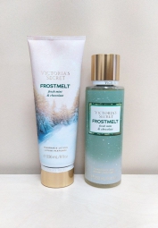 Набір для тіла Victoria's Secret Frostmelt Fresh Mint & Chocolate спрей та лосьйон 1159794409 (Зелений, 250/236 ml)