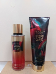 Набір для тіла Ginger Apple Jewel Victoria's Secret спрей та лосьйон 1159796380 (червоний, 250/236 ml)