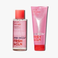 Набор для тела Pop Jelly! Fresh & Clean от Victoria’s Secret Pink мист и лосьон 1159802609 (Розовый, 236 ml/250 ml)