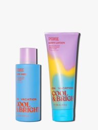 Набор для тела On Vacation Cool&Bright от Victoria’s Secret Pink 1159827502 (Синий 236 ml/250 ml)