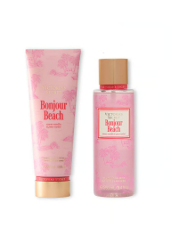 Набор для тела Bonjour Beach Victoria’s Secret мист и лосьон 1159834255 (Розовый 236 ml/250 ml)