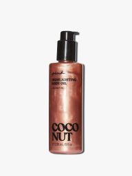 Набір для тіла Coconut Victoria's Secret хайлайтерна олія та дезодорант 1159836970 (Рожевий 236 ml/50 ml)