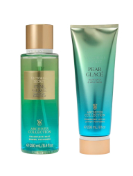 Набір Victoria's Secret Pear Glace лосьйон та міст 1159837414 (Блакитний 236 ml/250 ml)