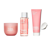 Набор Warm & Cozy Victoria’s Secret Pink мист, лосьон и свеча 1159837568 (Розовый One size)