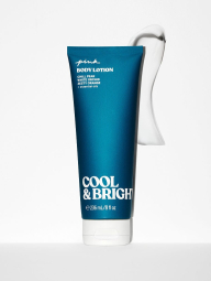 Набор Cool & Bright Victoria’s Secret Pink мист, лосьон и свеча 1159837582 (Голубой One size)