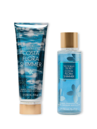 Набор для тела Costa Flora Shimmer Victoria’s Secret мист и лосьон 1159837587 (Голубой 236 ml/250 ml)
