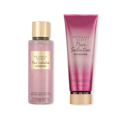 Парфумований набір для тіла Pure Seduction Shimmer від Victoria's Secret 1159793370 (Рожевий, 236 ml/250 ml)