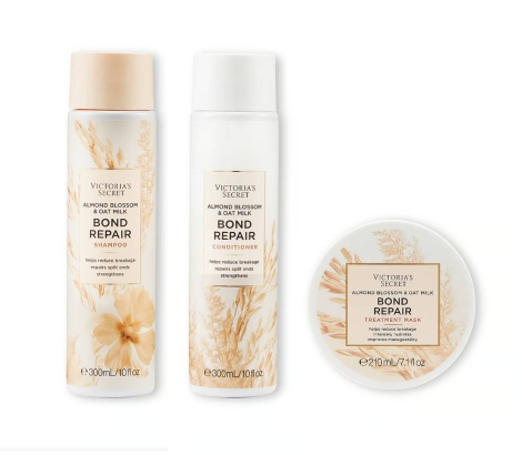 Набор Bond Repair Almond Blossom & Oat Milk Victoria’s Secret шампунь, маска и кондиционер для волос 1159793407 (Бежевый, One size)