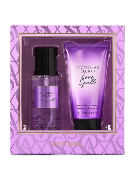 Набір з парфумованого міст і лосьйону в міні-форматі LOVE SPELL від Victoria's Secret 1159810213 (Фіолетовий, 75/75 ml) 11598102