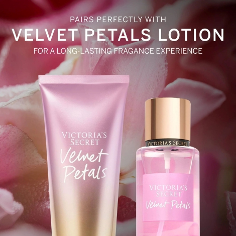 Подарунковий набір Velvet Petals від Victoria&#39;s Secret міст та лосьйон у міні-форматі 1159823889 (Рожевий 75 ml/75 ml)