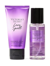 Набір з парфумованого міст і лосьйону в міні-форматі LOVE SPELL від Victoria's Secret 1159810213 (Фіолетовий, 75/75 ml) 11598102
