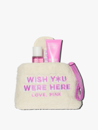 Подарочный набор Fresh & Clean от Victoria’s Secret Pink с косметичкой 1159831954 (Молочный One size)