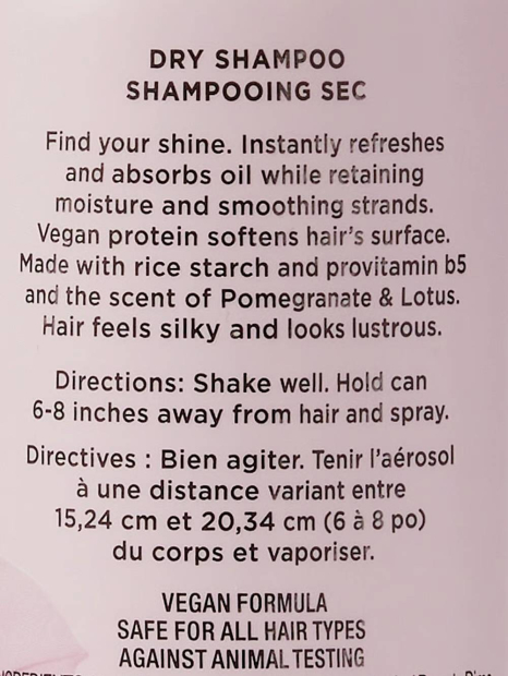 Сухой шампунь для волос Soft Shine Pomegranate & Lotus от Victoria's Secret 1159831416 (Розовый 167 g)