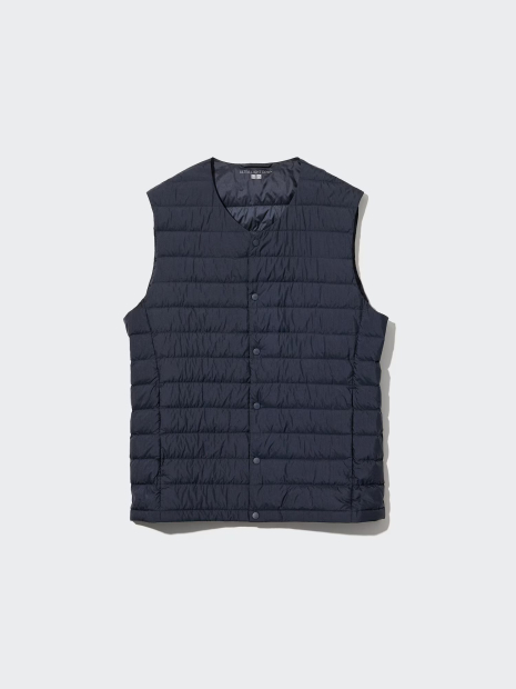 Стильный жилет Uniqlo на пуху 1159843400 (Синий XL)