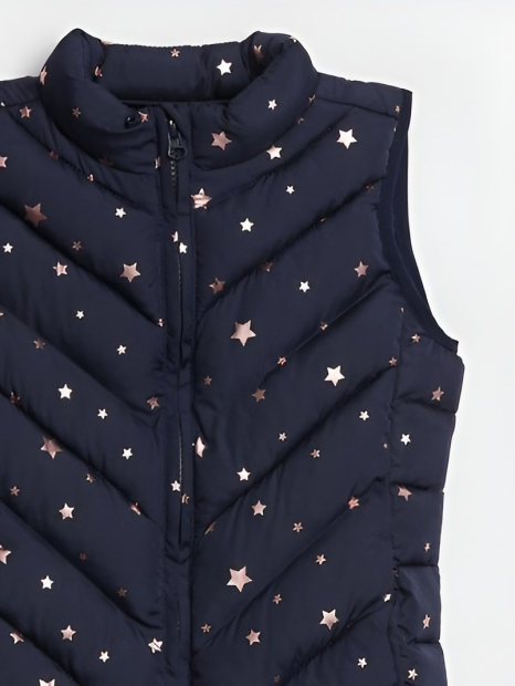 Cтеганая жилетка GAP с принтом 1159843857 (Синий S) на рост 120 см