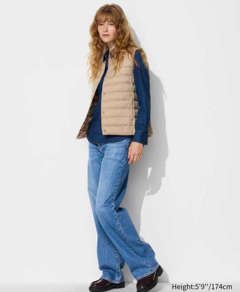 Жилет Uniqlo з технологією Puffertech 1159851446 (Бежевий M)