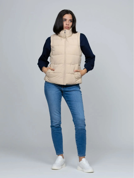 Жіночий жилет Tommy Hilfiger безрукавка 1159851455 (Бежевий L)