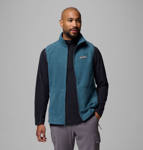 Мужской флисовый жилет Columbia безрукавка 1159851993 (Бирюзовый XL)
